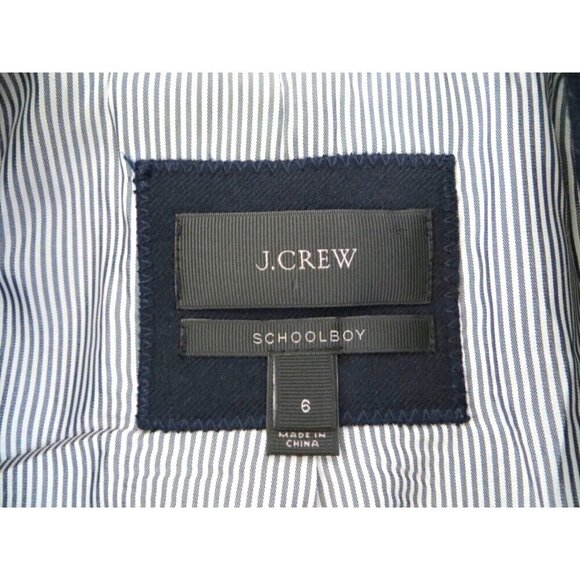 NEW! J.Crew Schoolboy Blazer Wool Blend Navy Blue SZ 6 - Picture 13 of 14